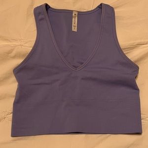 AthletaAurora crop rib tank